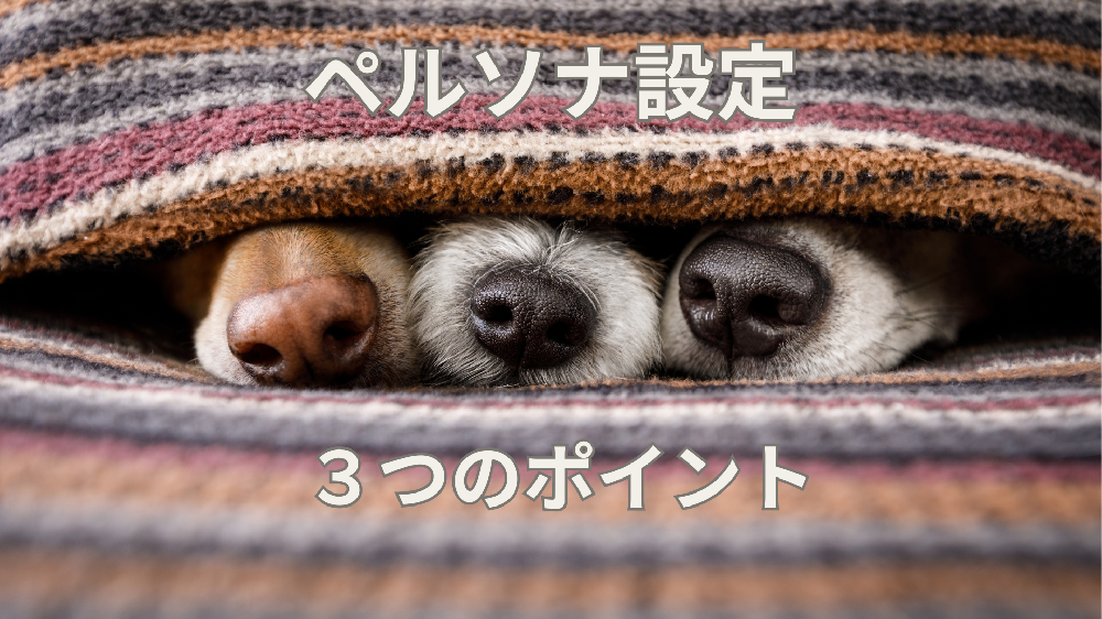 ペルソナ設定３つのポイント